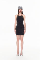 Knit Denim Slip Dress