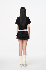 Black Pearl Necklace Print Tee