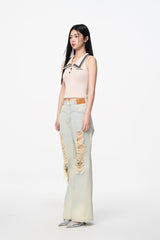 Khaki Sleeveless Tank Top