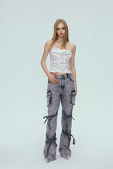 Floral Print Draped Camisole