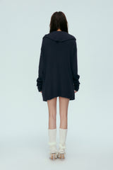 Ruffle Embroidered Floral Tie-Waist Cardigan