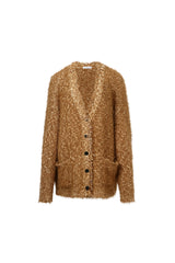 Brown Tassel Fringe Cardigan