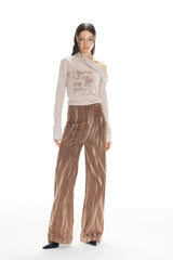 Brown Vintage Dip-Dye Jeans