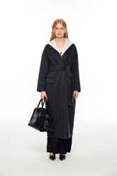 Hooded Wool Coat