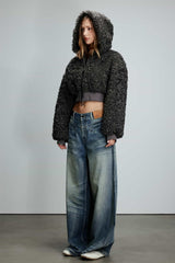 Teddy Fleece Cropped Jacket