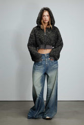 Teddy Fleece Cropped Jacket