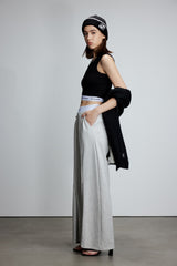 Elastic Rib Logo Zip-Up Joggers