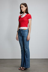 Stretch Flare Leg Jeans