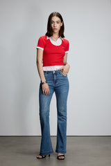 Stretch Flare Leg Jeans