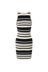 Striped Stretch Bodycon Dress