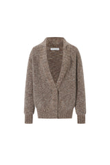 Multicolor Mohair Knit Cardigan