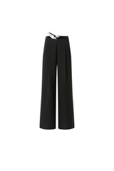 Elastic Tie-Waist Trousers