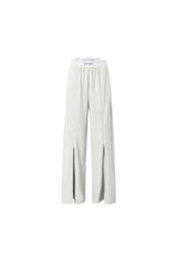 Elastic Rib Logo Zip-Up Joggers