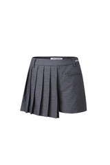 Pleated Panel Shorts