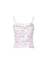 Floral Print Draped Camisole