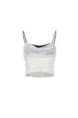 Lace Chiffon False Two-Piece Camisole