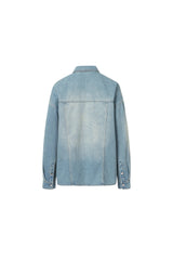Blue Vintage Wash Denim Shirt
