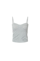 Rhinestone-studded cami top
