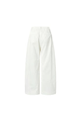 Logo Cutwork Embroidered Curved Cargo Pants