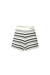 Striped knit shorts (set)