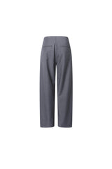 Grey Straight-Leg Rhinestone Trousers - Set