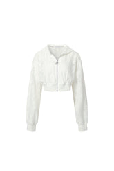 Two-Piece Lace Hooded Jacket