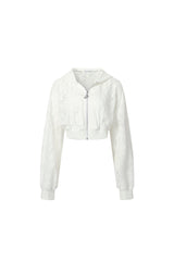 Two-Piece Lace Hooded Jacket