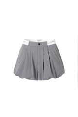 Logo Trim Colorblock Bubble Skirt Pants