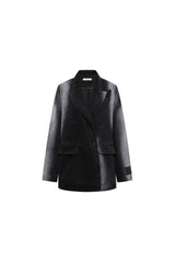 Black & Grey Washed Denim Blazer