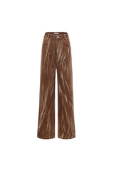 Brown Vintage Dip-Dye Jeans