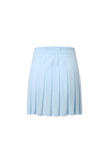 Knit Pleated Mini Skirt - Set