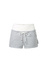 Knit Panel Grey Shorts - Set