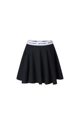 Elastic Rib Logo Tennis Skirt - Set
