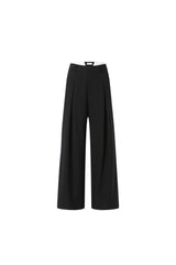 Stripe Waistband Panel Trousers