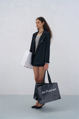 Zip Detail Striped Panel Blazer