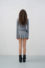 False Two-Piece Shirt Collar Dress