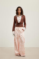 All-Over Floral Print Cargo Pocket Lounge Pants