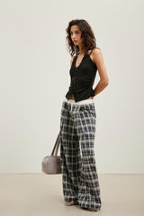 Metal tag tie "L'Épaule" shoulder bag