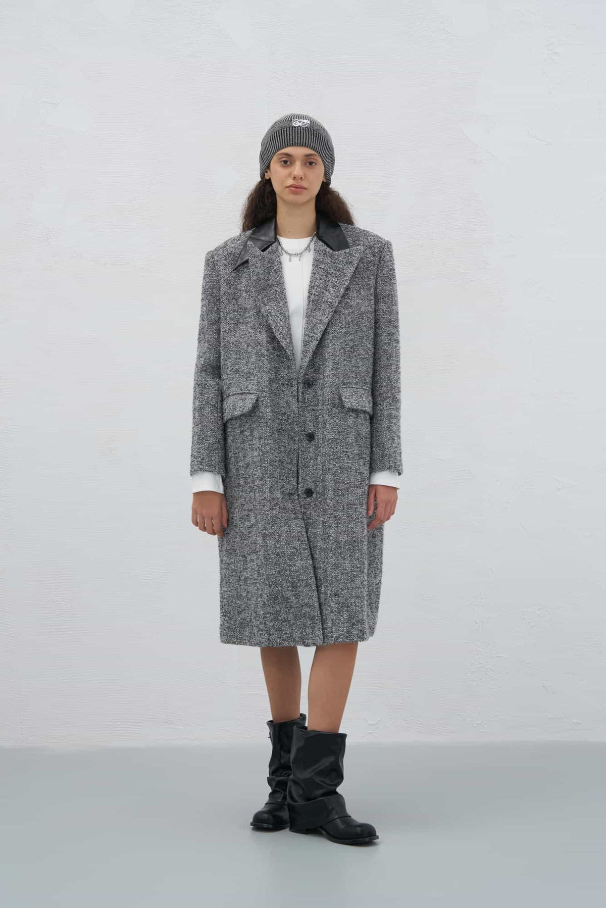 Fur Collar Double-Breasted Coat