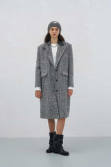 Fur Collar Double-Breasted Coat