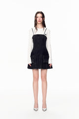 3D Pocket Denim Slip Dress