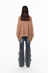 Brown Tassel Fringe Cardigan