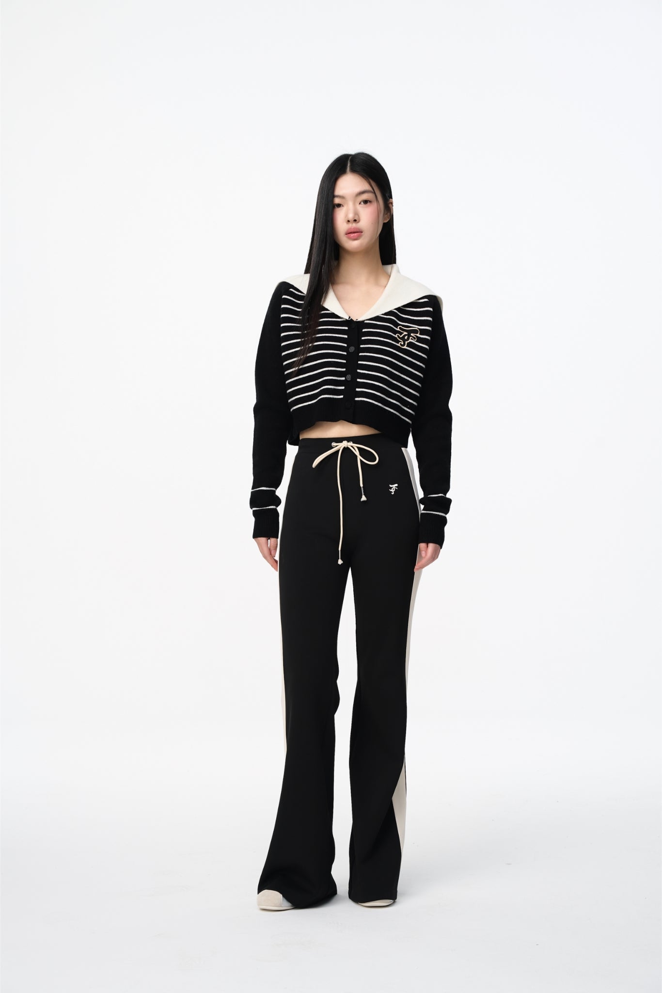 Black & White Logo Sweatpants