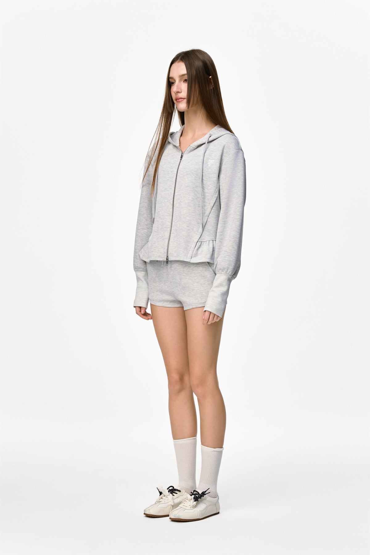Grey Stretch Shorts - Set