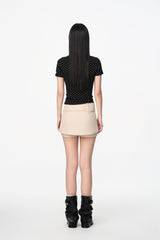 Khaki Belted Skort