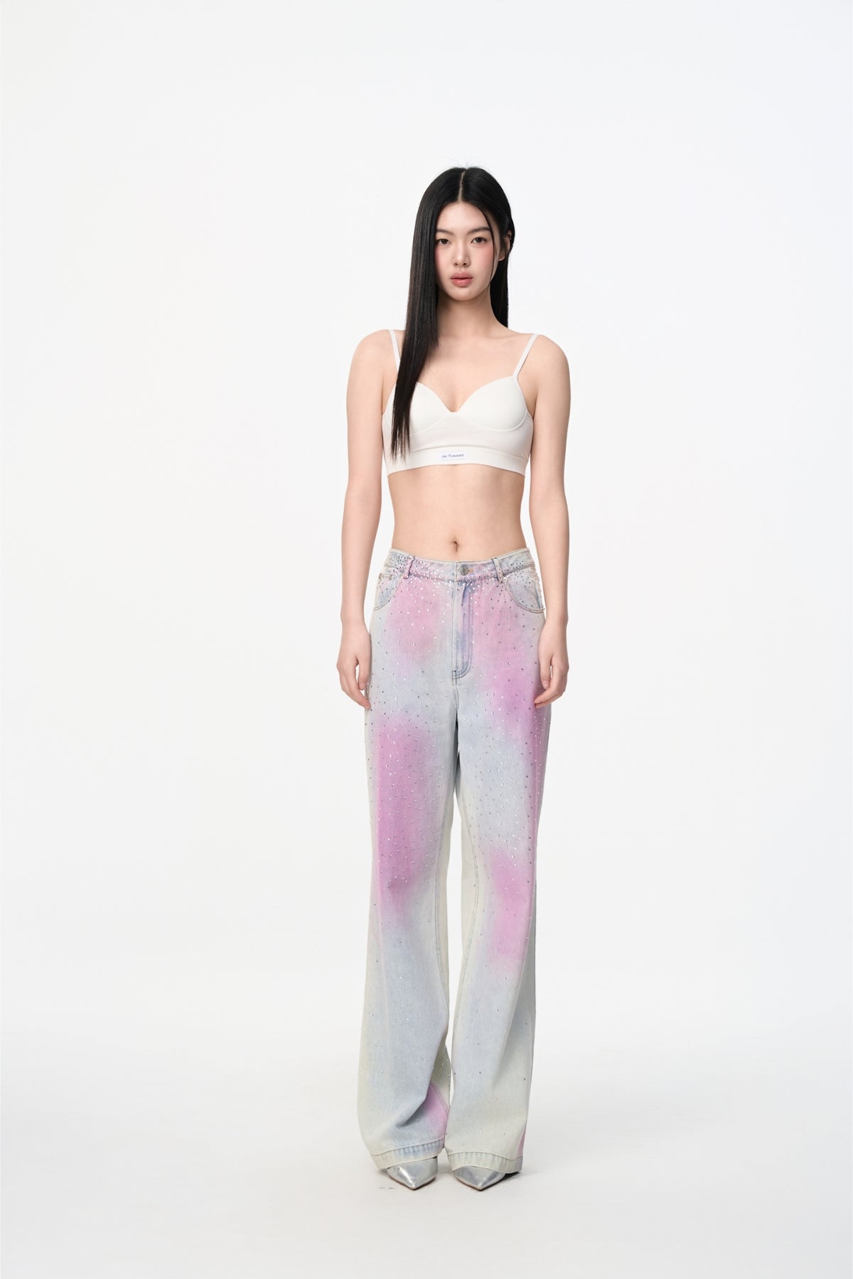 Blue Starry Sky Wash Jeans
