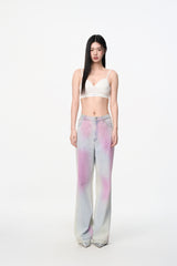 Blue Starry Sky Wash Jeans