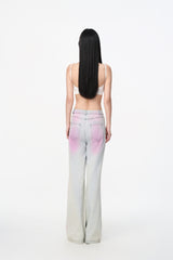 Blue Starry Sky Wash Jeans