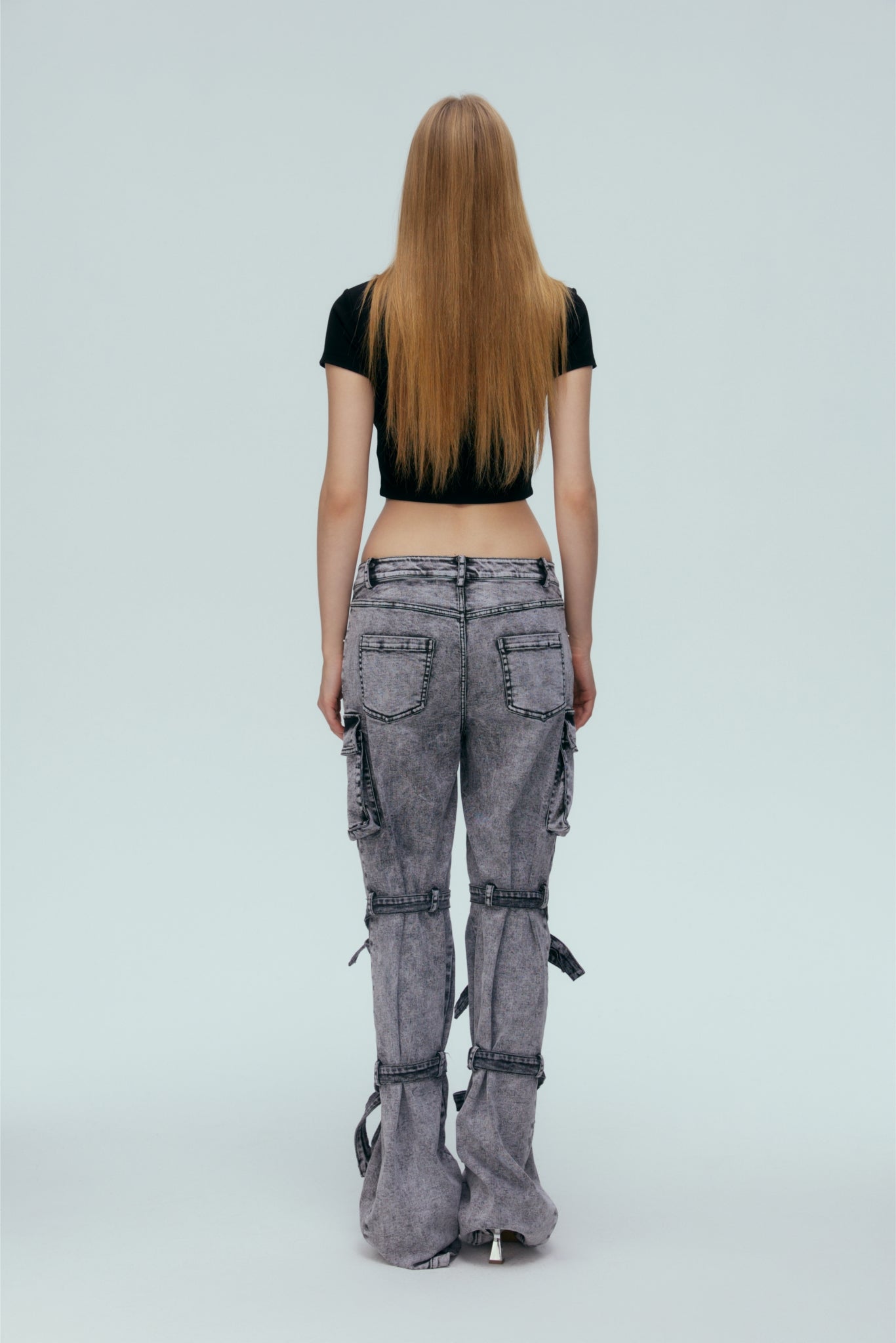 Misplaced Logo Crop Tee