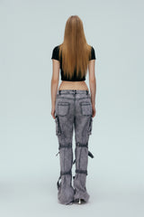 Misplaced Logo Crop Tee